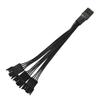 Ventoinha de Resfriamento de Fio de Computador 3 Pinos Quatro Pinos Um-Para-Dois 4 Pinos Um-Para-Três Expansão Cabo Adaptador de Extensão Controle de Temperatura PWM