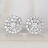 Zhen Rong desea los más vendidos nuevos aretes de lujo con micro incrustaciones de circonita de diamante completo, aretes de compromiso para banquetes europeos y americanos, joyería para la oreja
