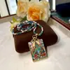 Rebgong Tíbet Nepal Thangka Pintado a Mano Puro Collar de Tara Verde Set Terminado 3*4