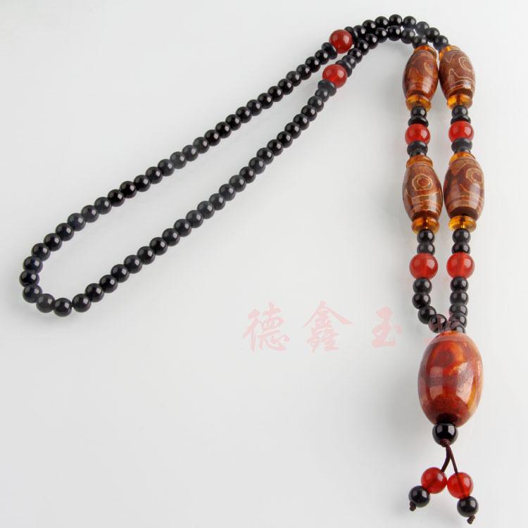 天珠项链加黑链 特价07