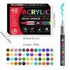 Marcadores Acrílicos Líquidos Directos, Plumas de Graffiti de Colores Apilables, Amplia Gama de Colores, Arte Estudiantil, Plumas de Dibujo con Punta Suave para Manualidades Infantiles