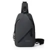 Bolsa de Pecho para Hombre de Cuero de Alta Calidad, Gran Capacidad, Resistente al Desgaste, Bolso Cruzado Casual Deportivo de un Solo Hombro, Bolso de Moda para Hombre