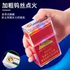 Estuche para Cigarrillos con Luz LED Transparente Encendedor USB para Paquetes de 20 Cigarrillos Gruesos Caja de Cigarrillos para Hombres Paquete Completo Sellado a Prueba de Humedad Venta al por Mayor