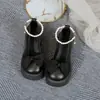 Zapatos de Cuero con Suela Gruesa Estilo Japonés y Lazo de Perlas para Mujer, Novedad Otoño 2026 Zapatos Mary Jane Franceses de Tacón Alto