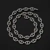 Pulsera de Cerdo con Diamantes Completos de 9 mm Estilo Hiphop Vintage de Lujo con un Diseño Minimalista Único Cadena para Clavícula
