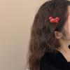 Dulce lindo color caramelo oso pinza de pico de pato horquilla para el pelo femenina versátil color jalea pinza lateral horquilla rota clip para flequillo clip superior