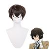 Novo role play de anime Wenhao cão selvagem Taizai Taizai peruca cosplay castanho escuro adereço de cabeça de anime