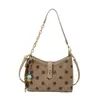 Nova Bolsa de Ombro Feminina com Estampa Vintage Outono/Inverno 2026, Bolsa Transversal de Alta Qualidade para o Dia a Dia, Bolsa Tote Versátil e Fashion