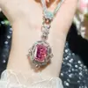 Estilo Palacio Brillante Corte Radiante Zircón Rosa Cúpula de Estrella Grado Pavé Traje de Tres Piezas de Alta Gama Regalo de Banquete