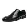 Zapatos de Cuero para Hombre de Nuevo Estilo Transfronterizos, Zapatos Formales de Negocios Casuales a la Moda, Zapatos Planos de Cuero Retro de Talla Grande de Comercio Exterior para Hombre
