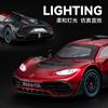 Coche a 1:24 Modelos de coche Mercedes-Benz AMG ONE de aleación, coche deportivo, sonido y luz de simulación, juguete de retroceso, adornos, venta al por mayor