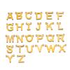 26 Colgantes de Acero Inoxidable Espejo Letra Inglesa Colgantes de Letras para Pulsera Collar DIY Venta Caliente Transfronteriza