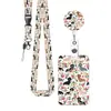 Porta-crachá retrátil pronto para envio transfronteiriço, porta-cartão de identificação de animal de estimação com tema de Dachshund, clipe de crachá com cordão UV, atacado