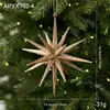 Nuevo Colgante Navideño Creativo Estrella Explosiva de Acrílico con Purpurina Adorno de Decoración de Árbol de Navidad Suministros Navideños