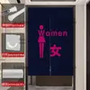 Cortinas Personalizadas para Puertas de Baño de Hombres y Mujeres, Cortinas Divisorias para Baños de Guarderías, Cortinas de Tela Especial sin Taladro