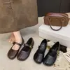 Zapatos retro estilo francés Mary Jane para mujer, nuevos zapatos planos versátiles de verano 2026 para combinar con faldas, mocasines cómodos de suela blanda