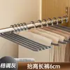 Percha para Pantalones con Forma de Ganso de Cuello Corto, Forma de Z, Antideslizante, No Deja Marca, Almacenamiento Inverso en el Armario, Percha para Pantalones Recubierta de Plástico