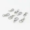 Fecho tipo lagosta, argola única, argola aberta, acessórios para joias DIY, materiais para pulseiras e colares, fecho conector, acessórios de fecho tipo lagosta, DIY