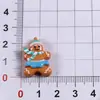 Navidad Caricatura Hombre de Jengibre Parche de Resina DIY Pasador Accesorios para el Cabello Pegamento de Crema Funda de Teléfono Llavero Accesorios de Joyería
