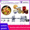 Máquina personalizada para enchimento e selagem de tigelas de canja de galinha, máquina totalmente automática para selagem de tigelas pequenas de ouro, máquina pré-fabricada para selagem a vácuo de água com açúcar