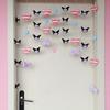 Linda Cortina Decorativa de Puerta con División de Amor de Colores Kulomi Cortina de Animales para Dormitorio Cocina Entrada Cortina de Media Tela