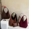 Bolso tote vintage de dos piezas transfronterizo para mujer, nueva moda 2026, versátil, gran capacidad, para ir al trabajo, de hombro y de axila