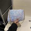 Bolso pequeño con lentejuelas para mujer, primavera 2024, nuevo bolso bandolera a juego, elegante, sencillo, con cadena, pequeño, cuadrado