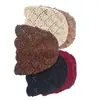 Gorro de Encaje Tejido a Mano Transpirable Estilo Étnico de Moda Estilo Occidental para Viajes Sombrero Frío Sombrero Apilable