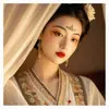 Novedad Flor-brillo Dunhuang Feitian Pintado Antiguo Corazón de Ceja Pegatina de Tatuaje Ropa Antigua China Impermeable Pegatina de Tatuaje Impresa en la Frente