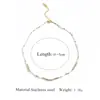Moda Europea y Americana Collar Estético de Perlas Cadena para Clavícula de Perlas de Mijo de Colores Joyería Estilo Bohemio