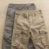 Pantalones de trabajo para hombre, estilo coreano, pierna recta, corte holgado, adecuados para el trabajo y el uso casual, colección de verano, diseño simple, múltiples bolsillos, ropa de trabajo para hombre