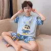 Pijama para niños, estilo nuevo 2026, pantalón corto de manga corta de verano, fino y ligero, adecuado para niños, niños pequeños, adolescentes y niños mayores, para usar en casa