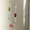 Dulce y Ácido~Pulsera de Manzana de Cristal de Colores Hecha a Mano para Mujer, Diseño Único y Exquisito, Pulsera de Verano, Joyería de Moda