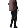 Calças casuais novas com forro de fleece sem caxemira cintura elástica calças estilo harém finas cor sólida moda outono e inverno calças longas femininas