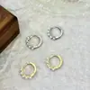 Brincos de Pérola Minimalistas Versáteis Estilo Francês, Brincos da Moda Elegantes para o Dia a Dia, Pequenos Brincos Vintage de Alto Padrão Estilo Ins