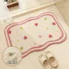 Alfombrilla de Piso para Baño Puerta de Inodoro Antideslizante Almohadilla para Pies Cachemira Lavabo de Baño Absorción de Agua Secado Rápido Alfombra para el Hogar Baño