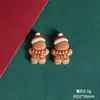 Serie Navideña de Dibujos Animados Accesorios de Resina para las Fiestas Hechos a Mano DIY Pegamento de Crema Taza Imán de Nevera Parche Decorativo Accesorios