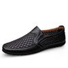 Zapatos casuales de verano para hombre de corte bajo, zapatos casuales de cuero transpirables, comercio exterior, talla grande, para hombre, con aire acondicionado, para exteriores, planos
