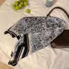 Bufanda de Seda Francesa Vintage Diadema Corbata para Mujer Diadema para el Cabello Diadema Moda Popular en Internet 2023 Nuevo Bufanda Cuadrada Grande al Mayoreo