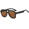 Novos Óculos de Sol Aviador com Ponte Dupla para Mulheres Moda Europeia Americana Estilo de Rua Cool Tendência Armação Grande Óculos de Personalidade Retrô para Homens