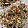 Paquete de Materiales de Joyería para Arte de Uñas de Grava de Flores Mixtas 10g Kit DIY Asimétrico de Conchas y Minerales Mezcla de Joyería para Arte de Uñas