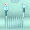 Cable de Datos de Silicona Líquida con Lámpara Cable de Carga MicroUSB Android para Teléfono Móvil Huawei VIVO Xiaomi OPPO