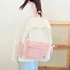 Nova Mochila Escolar Fofa Fresca Ins de Grande Capacidade para Meninas Alunas do Ensino Fundamental Alta Aparência Mochila Versátil Bolsa de Ombro Duplo