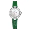 Mia Fashion Correa de Cuero Suave Estilo Ins Reloj Casual para Mujer Esfera con Diamantes Shell Reloj Simple para Mujer Venta al por Mayor