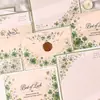 Set Romántico de Sobres con Rosa de Luna Morada, Ligeramente Vintage, Sensación de Alta Gama, Carta Manuscrita, Set de Papelería de Declaración de Amor para Regalar