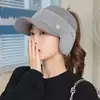 Nuevo Sombrero de Felpa con Orejas de Cuerno de Cordero para Protección Auditiva para Mujer Invierno Cálido Adelgazante Facial Sombrero de Lana de Piel Sintética de Visón Lindo Dulce