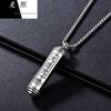 Collar de mantra de compasión de plata esterlina s925 para hombres y mujeres, colgante de amuleto para pareja, caja gawu, joyería de plata de estilo étnico vintage