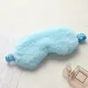 Máscara de Dormir Preta Personalizada, Máscara de Olhos de Pelúcia Personalizada, Respirável, Confortável e Amiga da Pele Máscara de Olhos de Seda de Gelo, Máscara de Olhos para Outono e Inverno