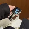 Correa de Metal Ovalada de Acero Inoxidable para Reloj Adecuada para Apple Watch iWatch Décima Tercera Generación 11/10