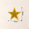 Parche Bordado de Estrella de Cinco Puntas con Lentejuelas de Colores Parche Bordado de Lentejuelas Autoadhesivo Accesorios de Ropa DIY Venta al por Mayor